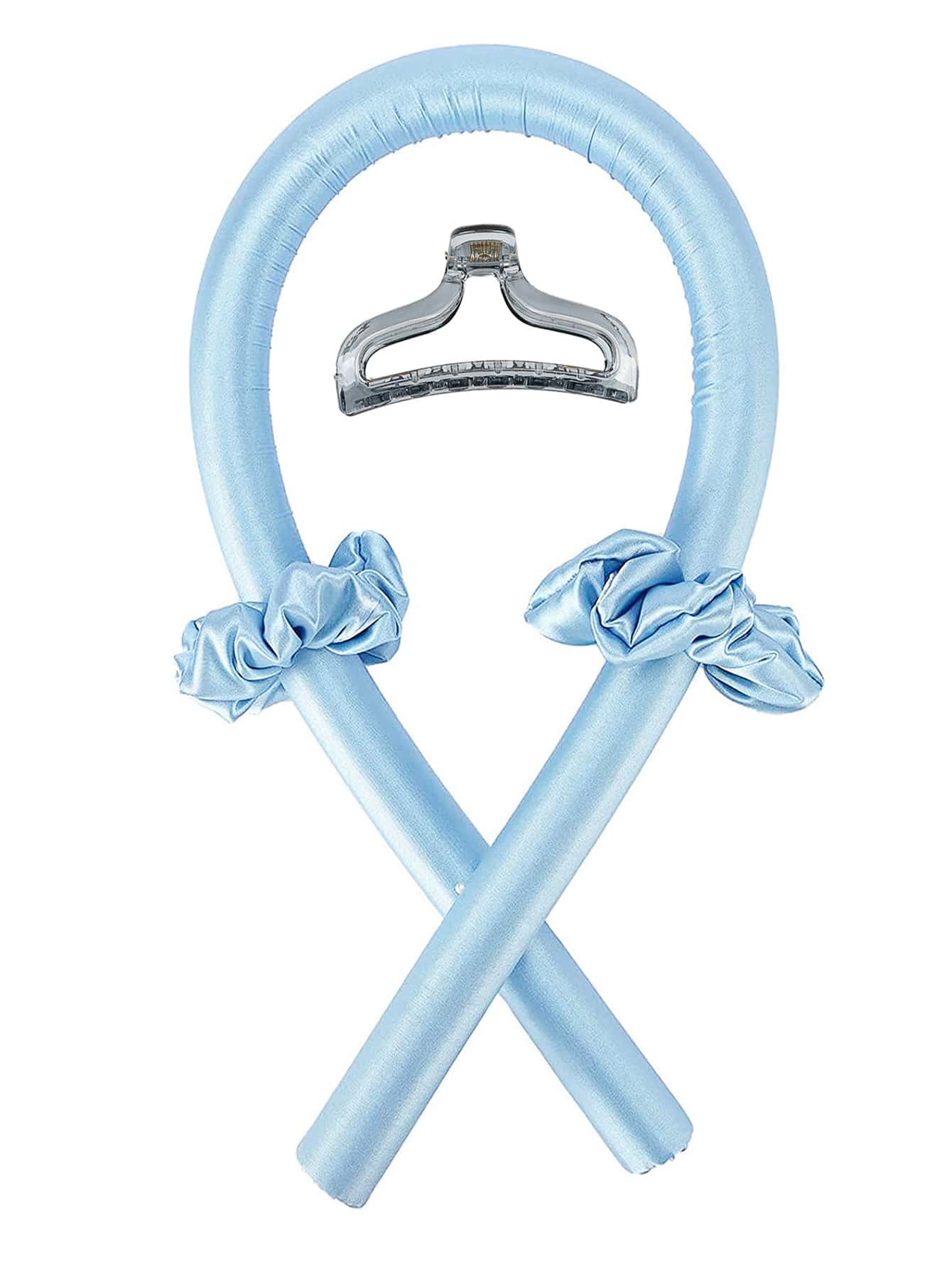 4pcs Women Solid Ruched Fashion Hair Accessory Set, For Decoration - Blue - View 1