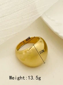 Mazuer 1pc Women's Vintage Inspired Stainless Steel Eye-Shaped Ring, Unique Fashion Design Gift Idea For Party, Holiday, Graduation, Travel