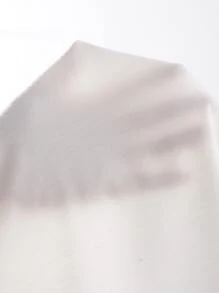 SHEIN Essnce 素色蝙蝠袖襯衫 - 白色 - 查看 7