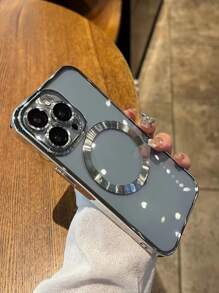 Carcasă de protecție Apple Ombre Glitter Elegant Electroplacată cu încărcare wireless magnetică, compatibilă cu încărcătorul MagSafe, compatibilă cu 13, 14, 14 Pro, 14 Pro Max, 15, 15 Pro, 15 Pro Max, 16, 16 Pro, 16 Pro Max, impermeabilă, rezistentă la șocuri, la căderi, rezistentă la zgârieturi