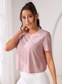 Easithlete Wrap Back Sports Tee - Pink - View 4