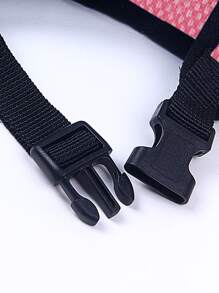 1pc Mesh Pet Harness & 1pc Leash - Pink - View 4