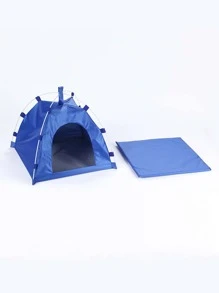 1 pieza Tienda para mascota plegable impermeable - Multicolor - Ver 1