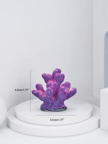 1 pieza Adorno coral pecera - Morado - Ver 3