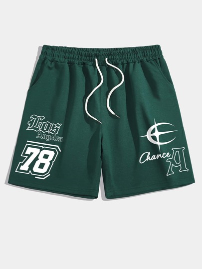 Prep Homme Short À Lettres À Cordon