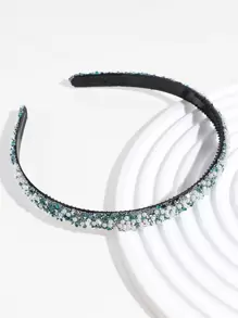 1 Nữ Kim Cương Giả & Ngọc Trai Giả Trang Trí Băng Đô Cao Cấp, Trang Trí Tóc - Nhiều màu - Xem 2