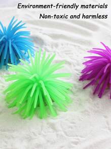 1 pieza de adorno de pecera al azar con diseño de erizo de mar - Multicolor - Ver 5