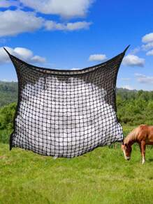 1pc Woven Horse Feeding Net - Black - View 1