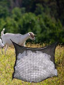 1pc Woven Horse Feeding Net - Black - View 2