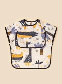 Yếm in khủng long cho bé không có tay áo - Nhiều màu - Xem 2