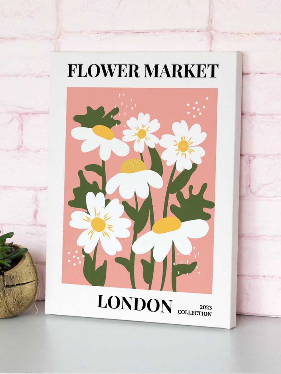 1 Sợi Hóa Học Unframed Tranh Hiện Đại Họa Tiết Hoa Treo Tường Tranh Nghệ Thuật Cho Trang Trí Tường Nhà - Nhiều màu - Xem 1