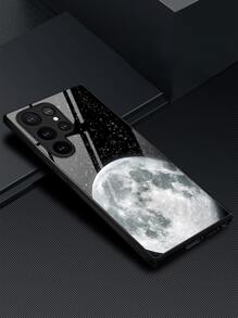 1 个星空月亮黑色玻璃手机壳适用于 Apple iPhone 16 Pro Max/16 Pro/16 Plus/16、Galaxy A55/A54/A53、S24 Ultra/S24 Plus/S24/S24 FE、Pixel 9 Pro XL/9 Pro/9 - 彩色 - 查看 1