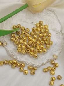 100pcs/set Bead DIY Jewelry Accessory - Yellow Gold - View 1