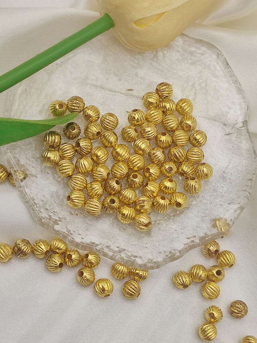 100pcs/set Bead DIY Jewelry Accessory - Yellow Gold - View 1