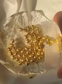 100pcs/set Bead DIY Jewelry Accessory - Yellow Gold - View 4