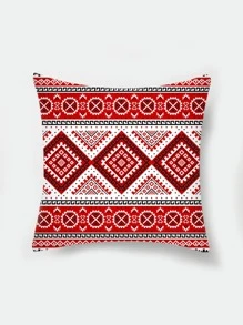 1入組無填充物幾何圖案靠墊套現代纖維家居裝飾枕套四季皆宜 - 彩色 - 查看 1