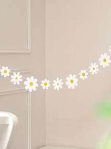 1入组花卉設計拉旗創意紙掛飾適用於家居裝飾和聚會