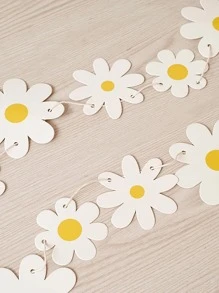 1入组花卉設計拉旗創意紙掛飾適用於家居裝飾和聚會