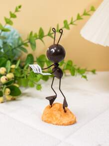 1入組螞蟻設計裝飾工藝品現代鐵藝家居裝飾品 - 彩色 - 查看 2