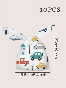 10 chiếc Túi quà tặng hình ô tô, Túi gói quà EVA hiện đại cho bữa tiệc - Nhiều màu - Xem 3