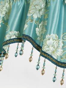 1 pieza Cenefa de cortina con diseño de fleco ventana moderno poliéster para casa - Multicolor - Ver 5