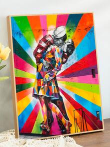 1入组人物圖形無框畫現代化學纖維防水牆藝術畫無框家居牆飾 - 彩色 - 查看 2