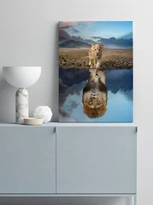 1 Họa Tiết Sư Tử Đóng Khung Tranh Hiện Đại Hóa Học Treo Tường Nghệ Thuật Tranh Cho Trang Trí Tường Nhà - Nhiều màu - Xem 2