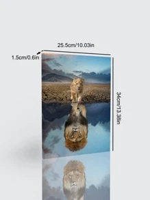 1 Họa Tiết Sư Tử Đóng Khung Tranh Hiện Đại Hóa Học Treo Tường Nghệ Thuật Tranh Cho Trang Trí Tường Nhà - Nhiều màu - Xem 5