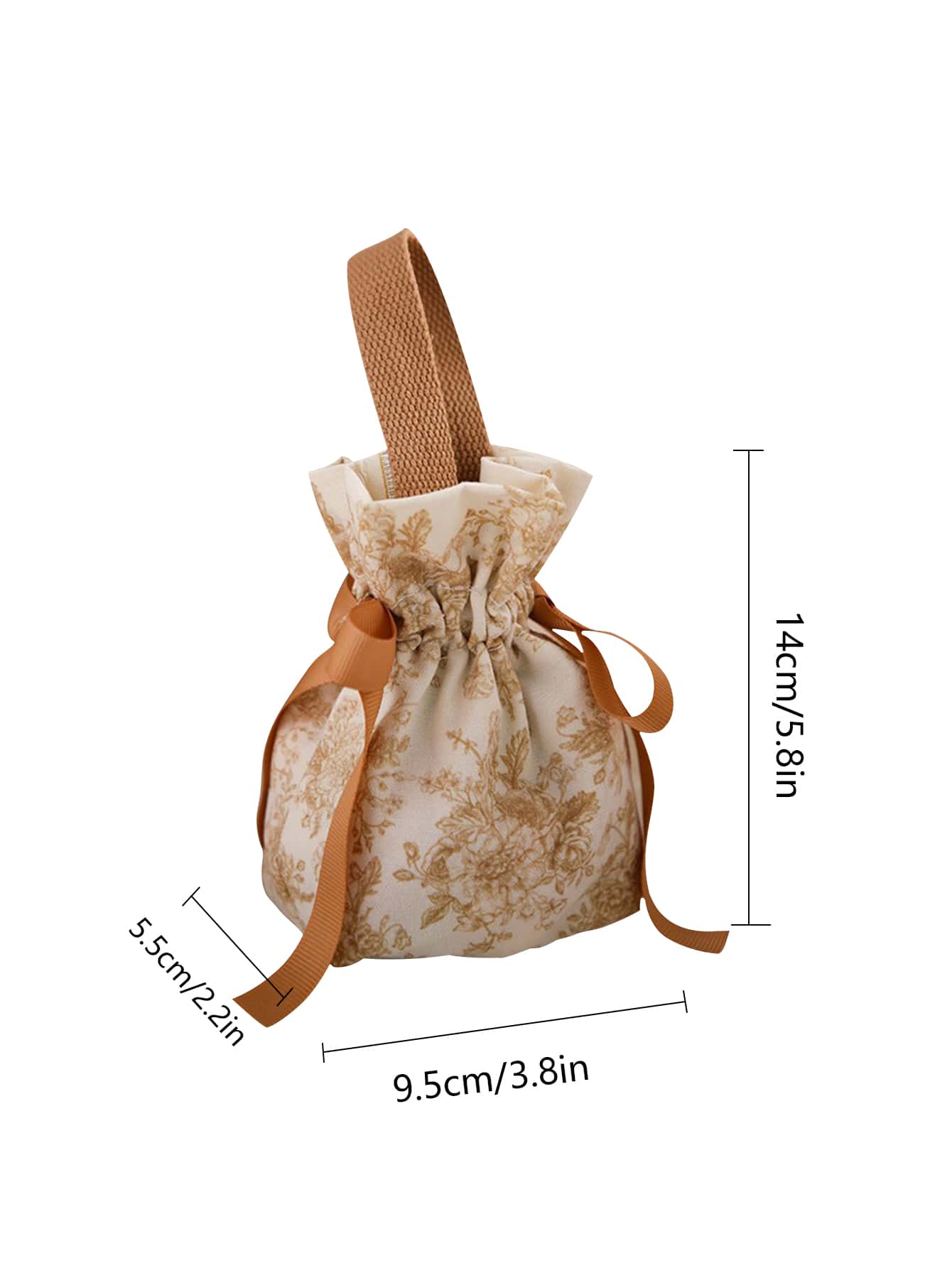 1pc Non-woven Fabric Gift Bag, Floral Pattern Gift Wrapping Bag For Party