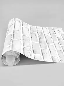 Giấy dán tường họa tiết gạch trắng 1m/3m/5m, Giấy dán tường chống thấm nước tự dính trang trí phòng/nhà, Miếng dán tường cải tạo, Tấm ốp tường lột, Giấy dán tường, Giấy dán tường, Vật phẩm trang trí mùa xuân Làm mới ngôi nhà của bạn, Miếng dán trang trí lễ hội Quà tặng sinh nhật, tốt nghiệp - trắng - Xem 1