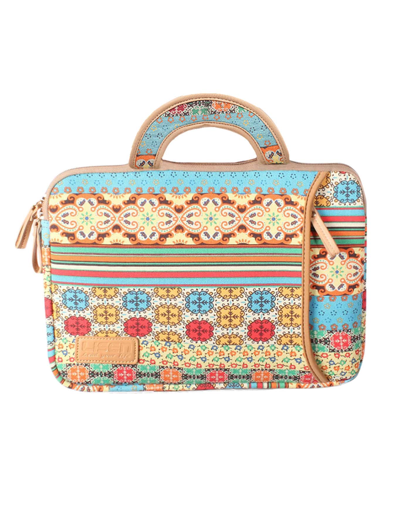 LISEN Túi đựng máy tính xách tay Bohemian cầm tay - Nhiều màu - Xem 1