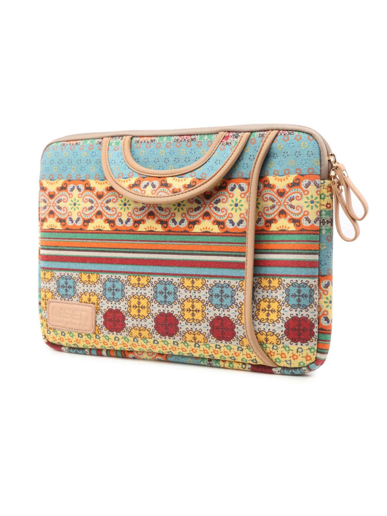 LISEN Túi đựng máy tính xách tay Bohemian cầm tay - Nhiều màu - Xem 2
