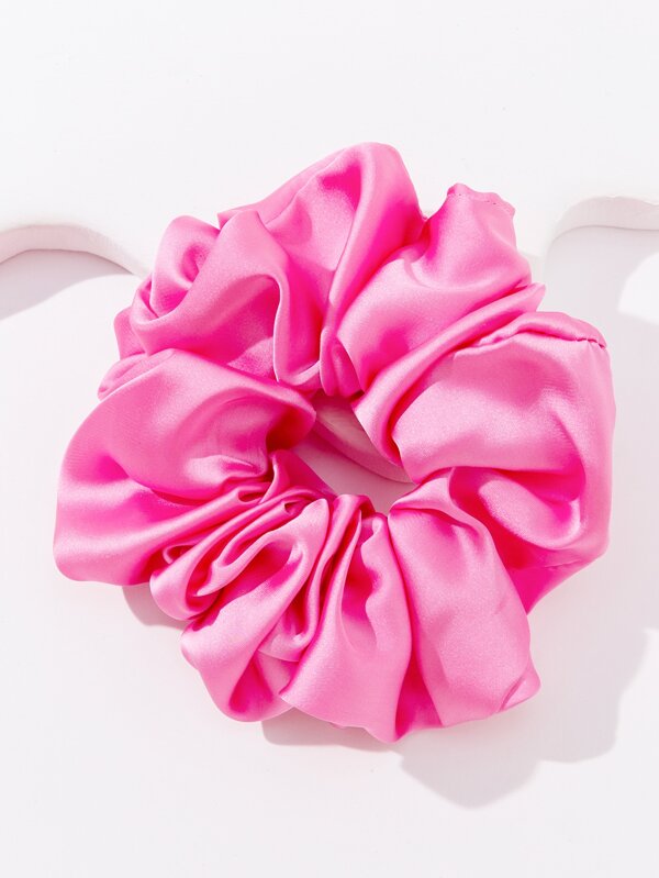 1 szt. prosta i modna szeroka wstążka satynowa do włosów dla kobiet, elegancka, codzienna ozdoba do włosów, różowe gumki do włosów, gumki do włosów, akcesoria do kucyka, gumka do włosów, akcesoria ...