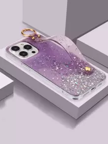 Glitter Phone Case With Wristband Holder