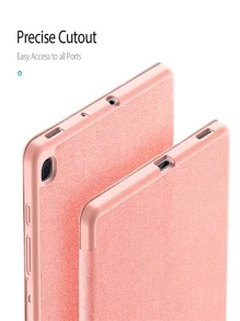 Funda PU liso compatible con Samsung Galaxy Tab - Rosa - Ver 7