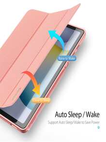 Funda PU liso compatible con Samsung Galaxy Tab - Rosa - Ver 10