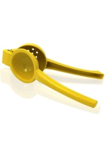 1入組鋁合金檸檬手動榨汁機廚房用創意黃色手動壓榨榨汁機 - 黃色 - 查看 4