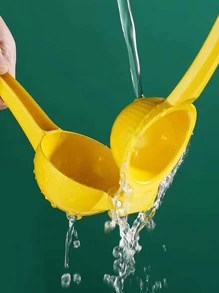 1入組鋁合金檸檬手動榨汁機廚房用創意黃色手動壓榨榨汁機 - 黃色 - 查看 7