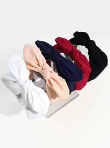 Bộ 5 chiếc băng đô cài tóc nơ dễ thương, băng đô Dopamine, băng đô cài tóc, phụ kiện tóc, phụ kiện đội đầu - Nhiều màu - Xem 3