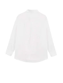 Solid Drop Shoulder Oversized Shirt