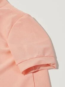 PETSIN 1pc Plain Pet Tee - Pink - View 6