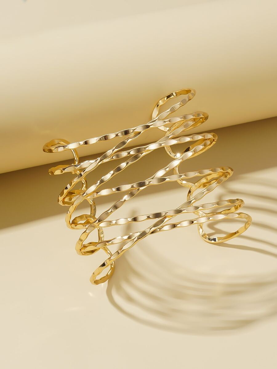 Vòng đeo tay rỗng ra - Vàng - Xem 1