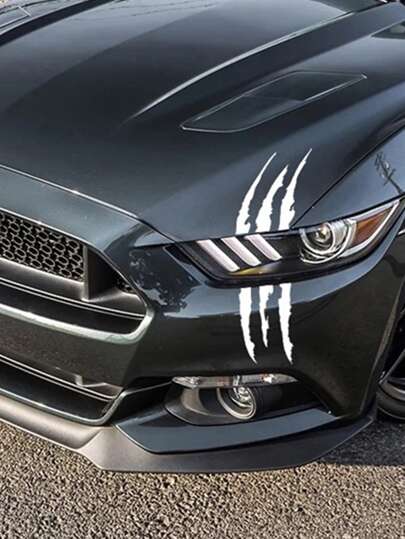 1pc Scratch Pattern PVC Car Sticker