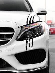 1 miếng dán xe PVC có họa tiết xước - màu đen - Xem 1