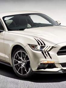 1 miếng dán xe PVC có họa tiết xước - màu đen - Xem 4