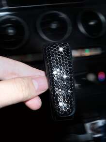 1入組水鑽裝飾汽車遮陽板眼鏡支架