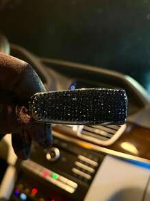 1入組水鑽裝飾汽車遮陽板眼鏡支架