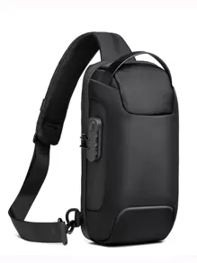 男士斜挎胸包 带 USB 充电端口的单肩背包 防盗男摩托车手包 夏季大学包 爸爸 新生 书包 多功能宿舍 大学 圣诞礼物 腰包 腰包 腰包 趣味礼物 旅行 节日 感恩节礼物 胸包 侧包 挎包 皮包 流浪包 情人节 黑色包 旅行必需品 节日必需品 贴纸 返校 情人节礼物 情人节礼物 运动生活 - 黑色 - 查看 7