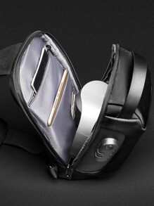 男士斜挎胸包 带 USB 充电端口的单肩背包 防盗男摩托车手包 夏季大学包 爸爸 新生 书包 多功能宿舍 大学 圣诞礼物 腰包 腰包 腰包 趣味礼物 旅行 节日 感恩节礼物 胸包 侧包 挎包 皮包 流浪包 情人节 黑色包 旅行必需品 节日必需品 贴纸 返校 情人节礼物 情人节礼物 运动生活 - 黑色 - 查看 9