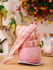 1 Họa Tiết Kẻ Sọc Trang Trí Thủ Công, Dễ Thương Polyester Tai Thỏ Trang Trí Lễ Hội Trang Trí Tiệc - Nhiều màu - Xem 2
